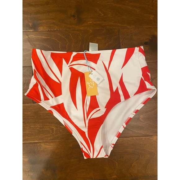 Kona Sol Other - 🎉3 for 15🎉 Kona Sol Women XS Red White Bikini Bottom High Waist & Coverage